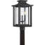 Tête de lanterne câblée noire à 3 lumières H 19,25 po Higuchi