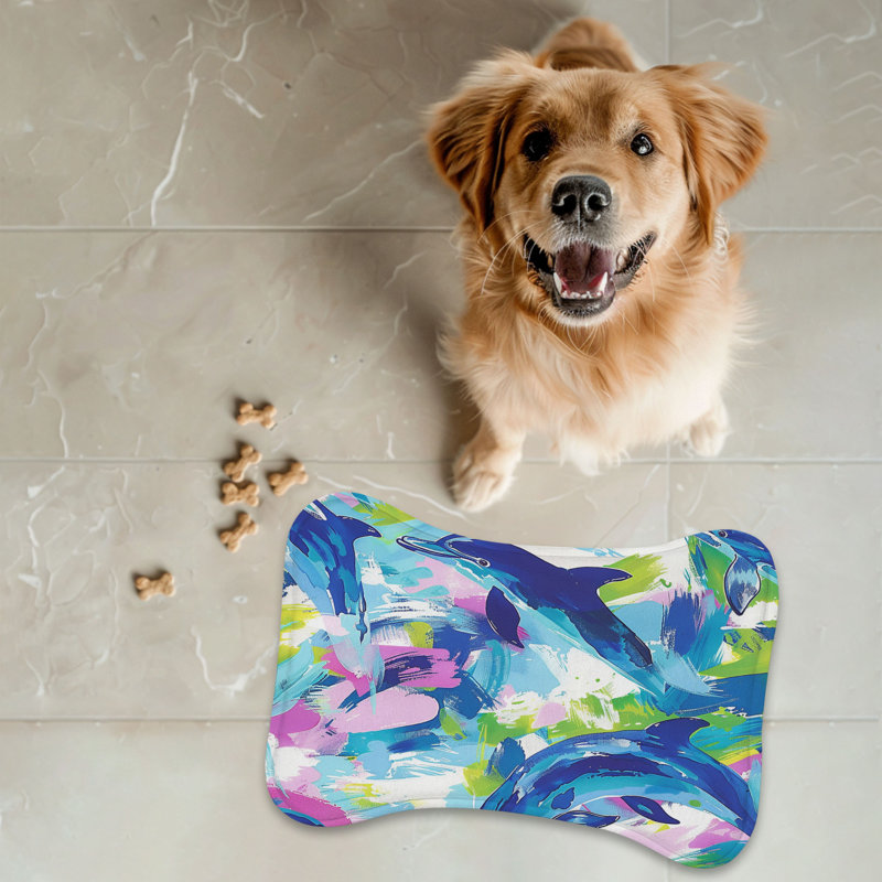 Tapis d'alimentation en forme d'os Preppy - 1 pièce