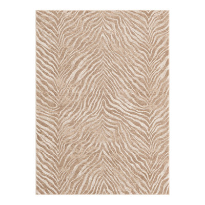 Tatte Animal Print Ivory/Beige Area Rug