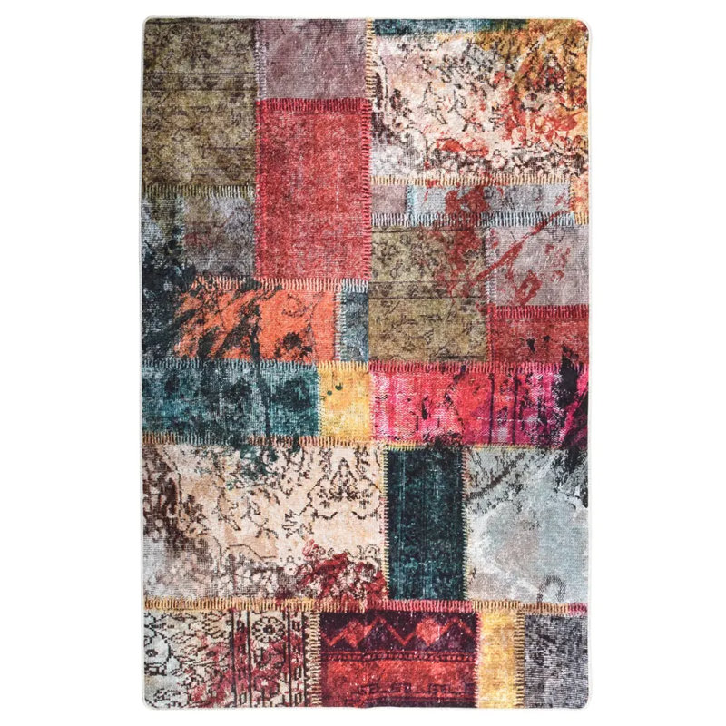 Gilroy Patchwork Area Rug, Rectangle 80 x 150cm