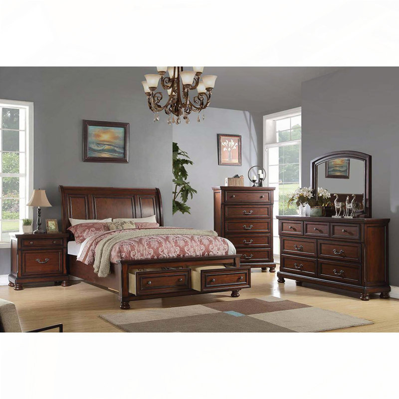 Commode antique en cerisier - Rangement classique