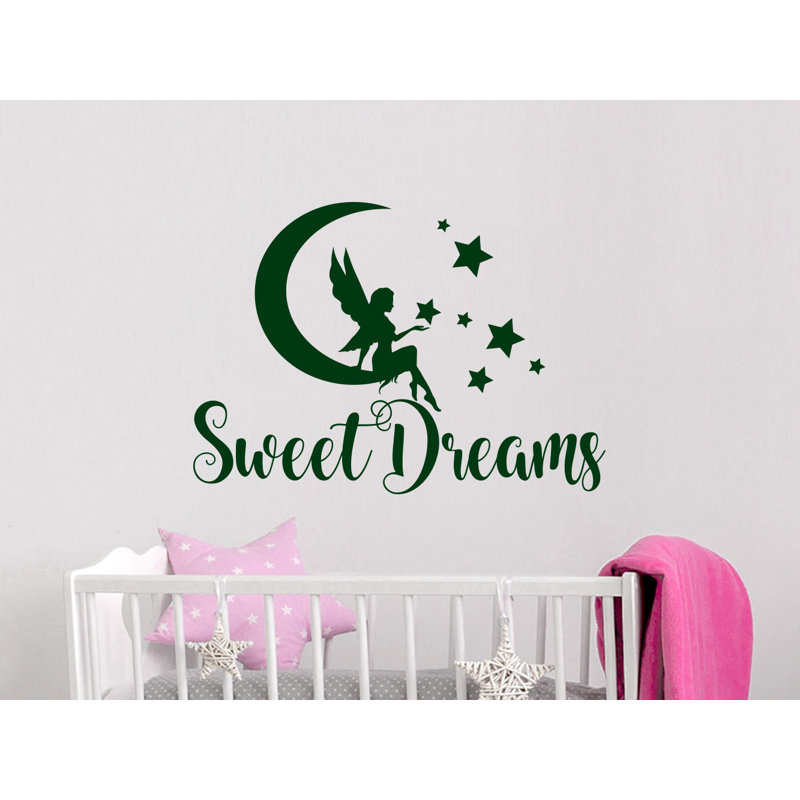 Décalcomanie murale lune rêves, Vert