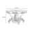 Luxury Carved Round Marble Dining Table