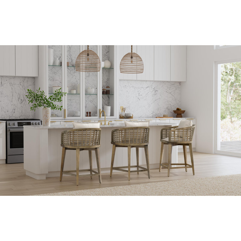 Tabouret de comptoir rembourré 24,25 po Mabe, Falaise