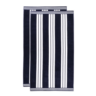 Chira Striped Cotton Beach Towel