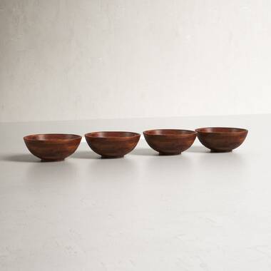 Mid-Century Modern Glass Salad Serving Bowl Set - 7 Pieces