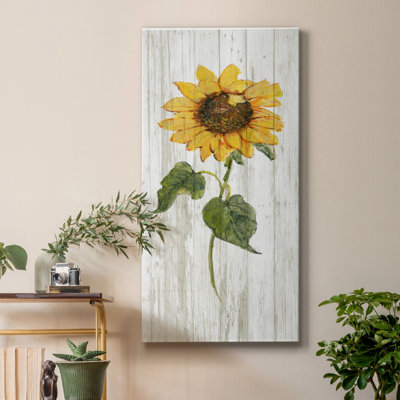 Sunflower In Autumn II - Wrapped Canvas Print