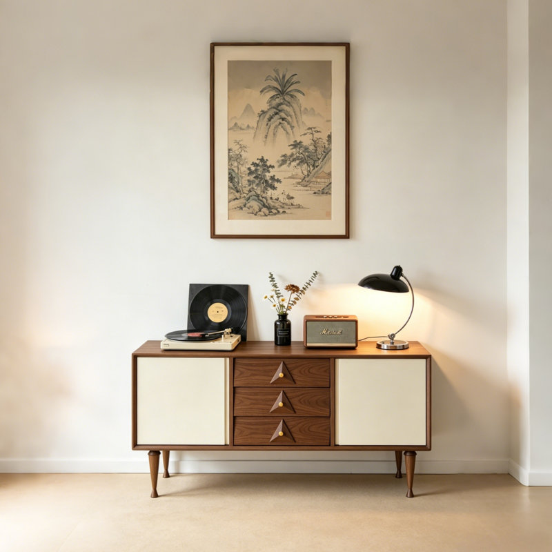 Buffet de luxe minimaliste léger de style américain