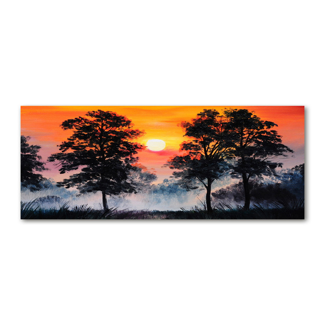 Sunset Forest - Kunstdrucke auf Segeltuch