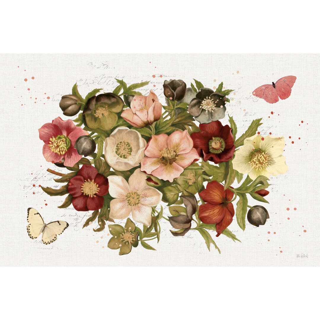 Leinwandbild Vintage Petals IV von Katie Pertiet