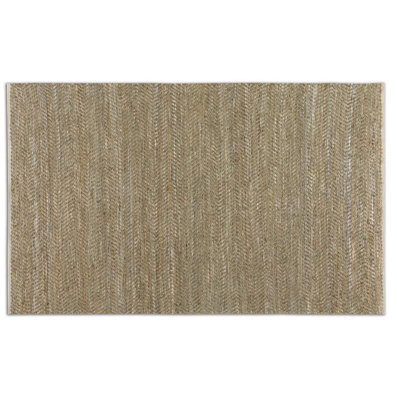 Tapis brun/brun clair tissé à la main Neidig, 9 pi x 12 pi
