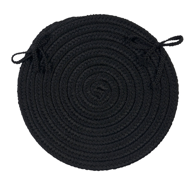 Coussin de coussin d'extérieur Fraley, Noir