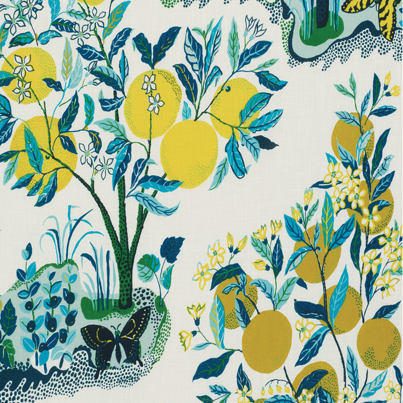Citrus Garden Indoor/Outdoor Fabric, Pool