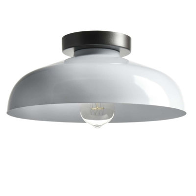 Industrial Ceiling Light with 12-Inch Metal Shade