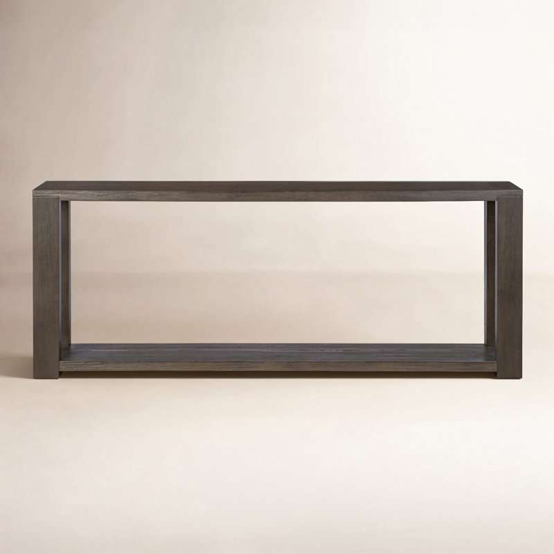 Thomas Console Table-Dark Anthracite Oak Veneer, Dark Anthracite Oak