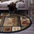 Tapis brun et beige de style Sud-Ouest-43363452