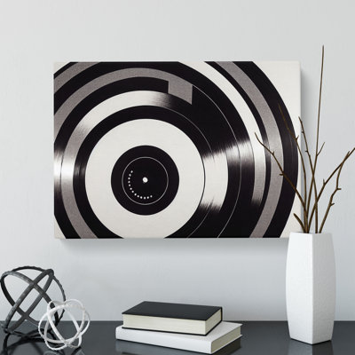 Classic Vinyl Record - Wrapped Canvas Print