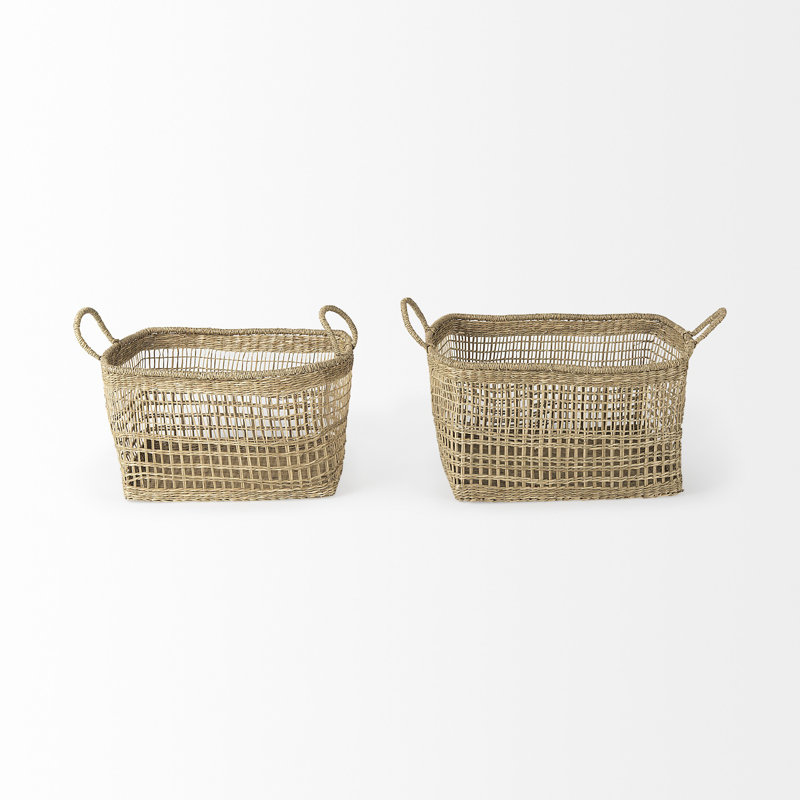 Ensemble de 2 paniers en osier