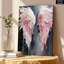  Art mural texturé ailes d'ange rose - Décoration romantique moderne haut de gamme pour le salon-129762824