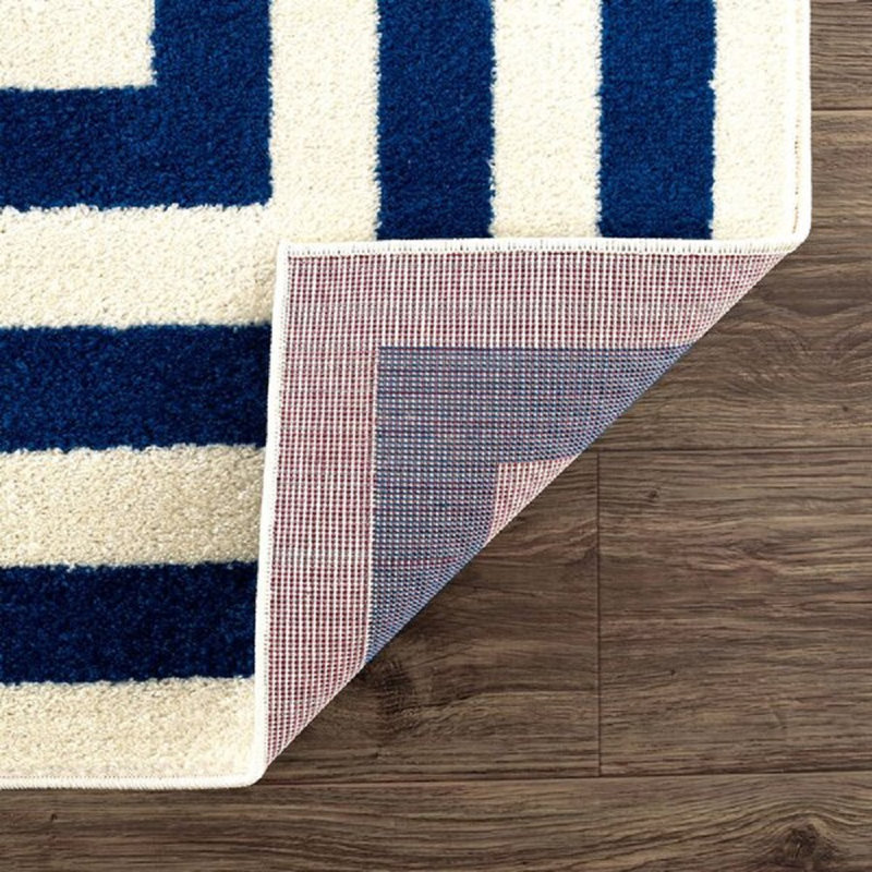 Tapis à motif géométrique Ahmi, Rectangle 6 pi x 9 pi