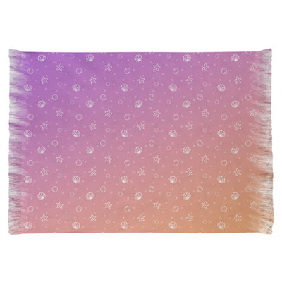 Tapis de zone rose/orange coquillage Mcguigan