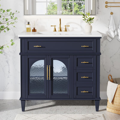 36-Inch Bathroom Vanity with Ceramic Sink