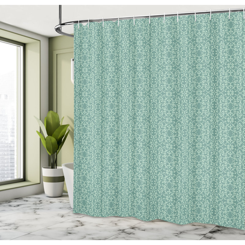 Ensemble de rideau de douche + crochets, H 70 po x l 69 po