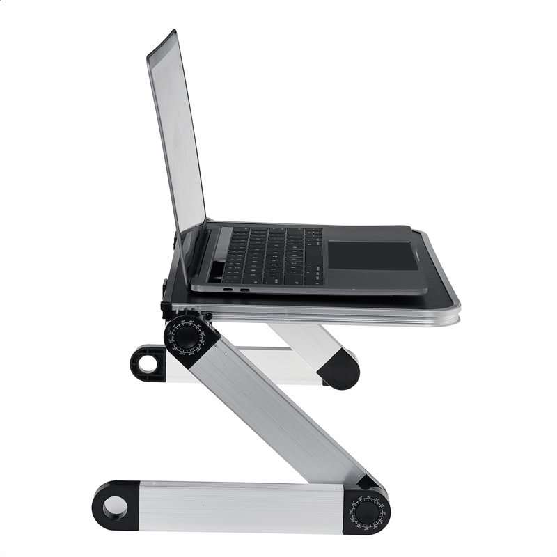 Adjustable Metal Base Standing Desk Converter, Black