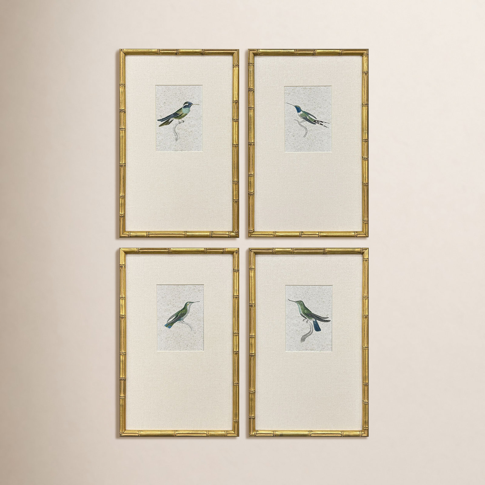 Antique Hummingbirds Print Set
