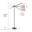 67" Black Swing Arm Floor Lamp