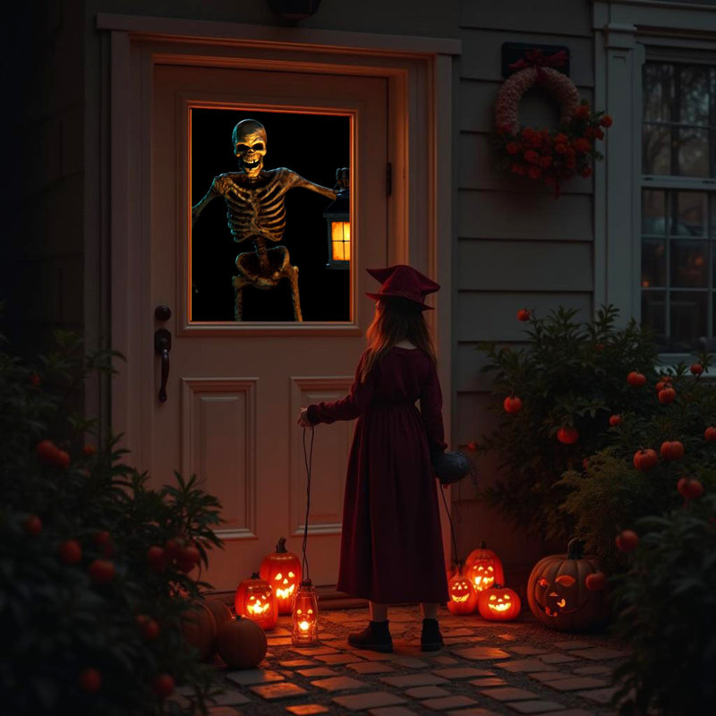 Spooky Halloween Hollusion Digital Decorationon On USB Includes 8 Atmosfx Video Effects For Hallloween Lighted Window Decor