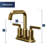 Karran 2-Handle 4-Inch Centerset Bathroom Faucet with Matching Pop-up Drain-102098636