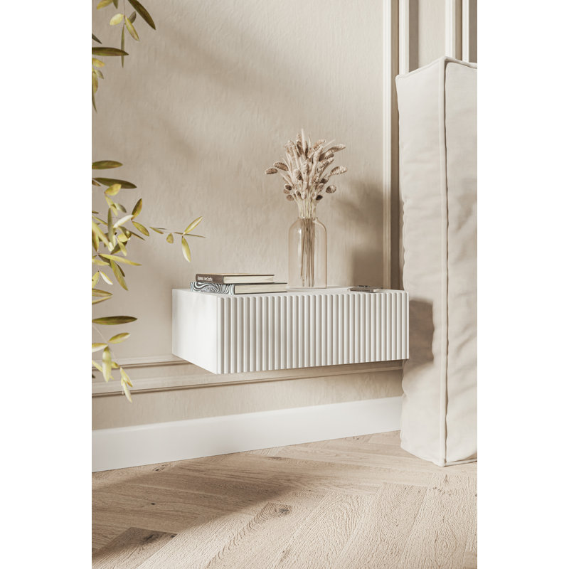 Rekia 50cm W Manufactured Wood Bedside Table