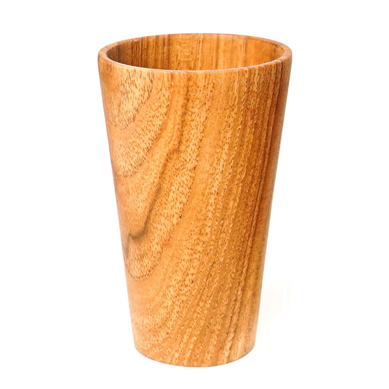 Tasse à boire en bois de teck - ensemble de 1 , 1