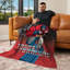 Jeté en soie 40 x 50 po Hasbro Transformers G1 Grid Optimus Prime