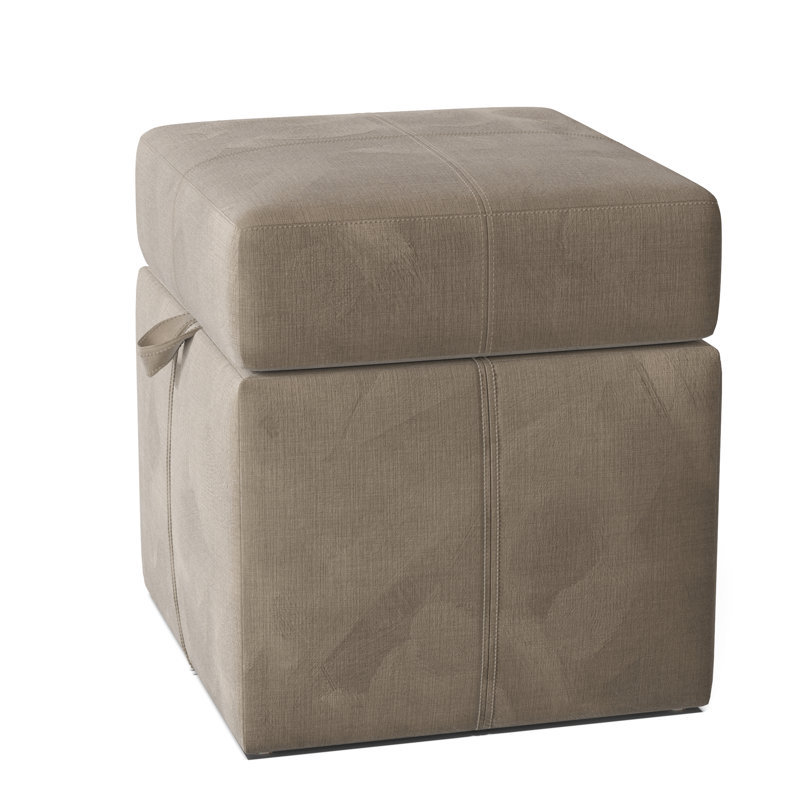 Repose-pieds 18 po avec rangement Preesall, Velours Bella Toast Performance