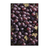 Washable Grape Flame Seedless Fruits Area Rug