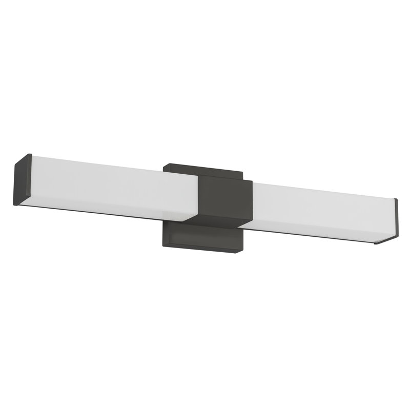 Vivi 24-in Black dimmable LED Wall Sconce, Matte Black