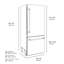 ZLINE Autograph 36 in. White Matte Refrigerator with Gray and Black Accents-385020584