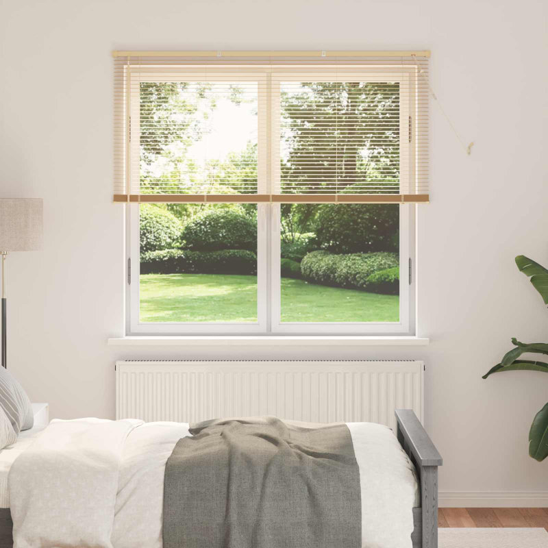 Horizontal/Venetian blind, Light Brown, 140cm W x 150cm L