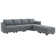 Manusite U Shaped Modular Sectional Sofa With Reversible Chaise