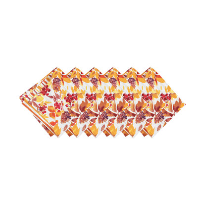 Mccroskey 100% Cotton Floral Square Napkin