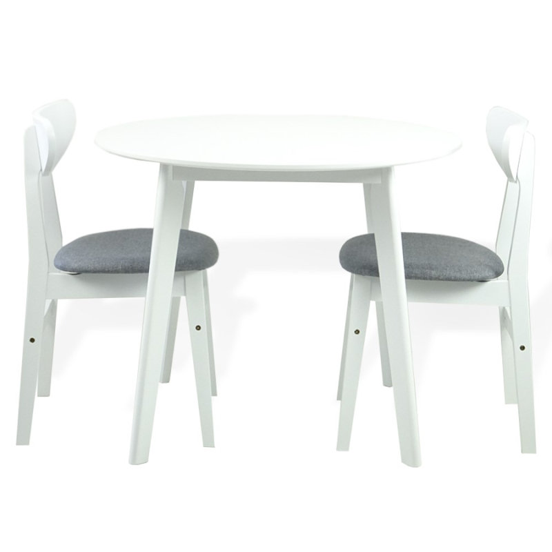 Ensemble repas pour 2 personnes Jaremiah, Blanc