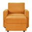 Chaise longue moderne en velours côtelé jaune, fauteuil confortable pour le salon, canapé d'angle décontracté, réglable et lavable, large