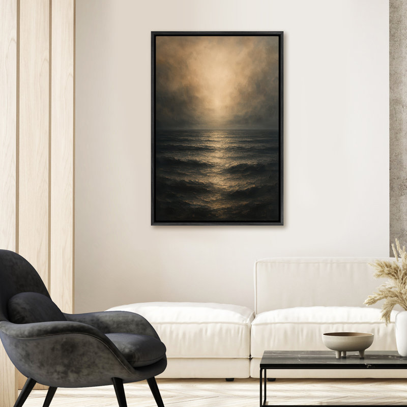 Art mural encadré, rétro, antique, classique pour chambre à coucher, Noir, noir, noir, noir, H 24 po x l 16 po