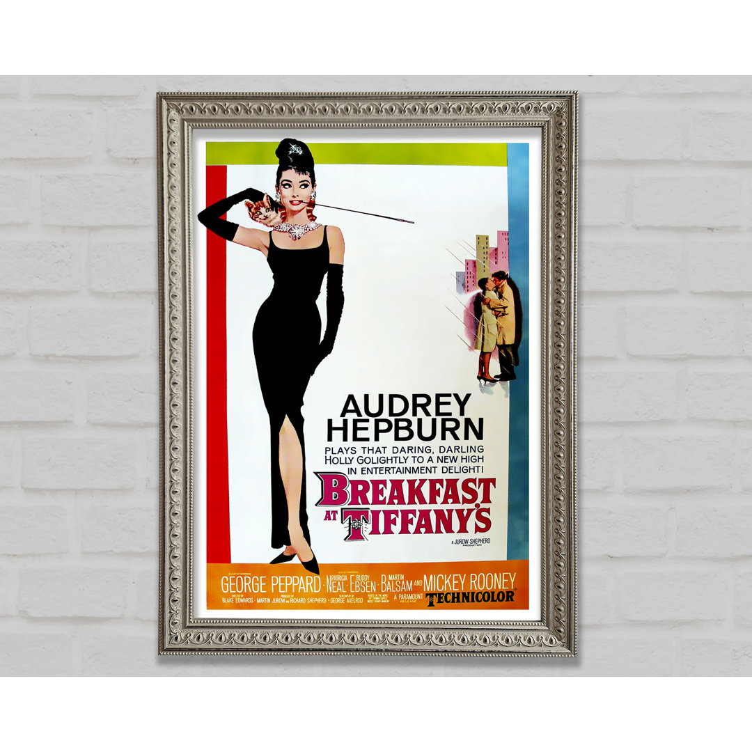 Audrey Hepburn Frühstück bei Tiffanys Poster - Druck