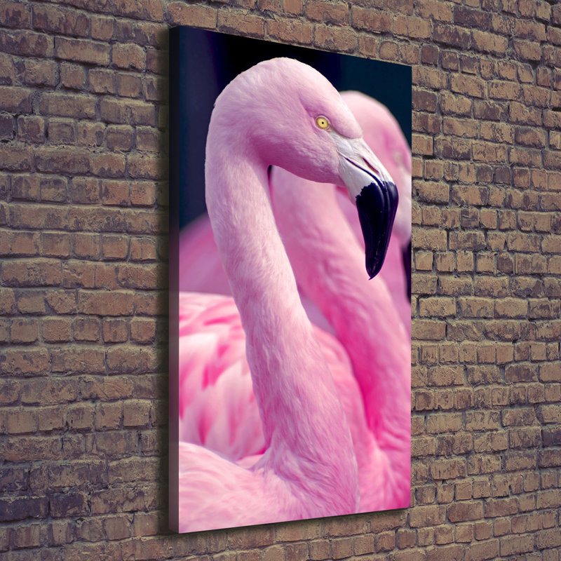 Flamingos - Wrapped Canvas Print