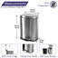 Okkel Metal Step On Kitchen Trash Can-1592506923-1592506920