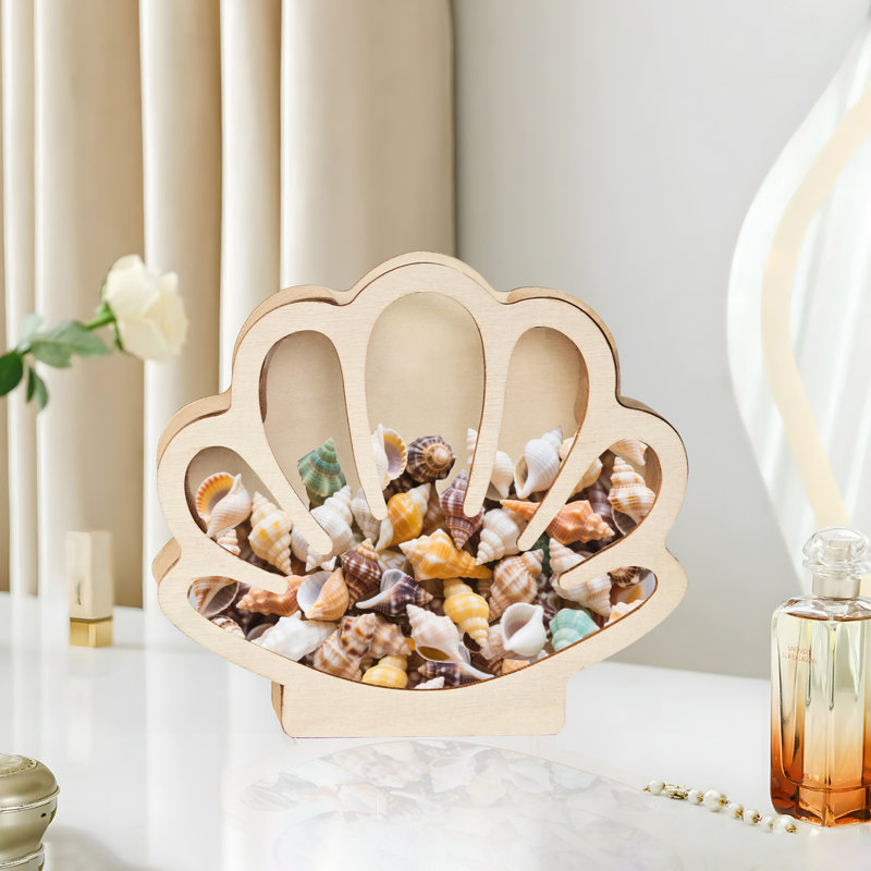 Boîte de rangement décorative en forme de coquillage