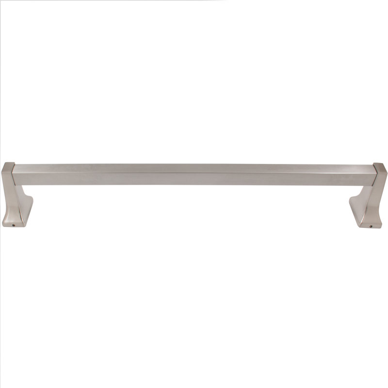 Lakewood 30.5'' Wall Towel Bar, Satin Nickel, 2.2" H x 30.5" W x 2.45" D